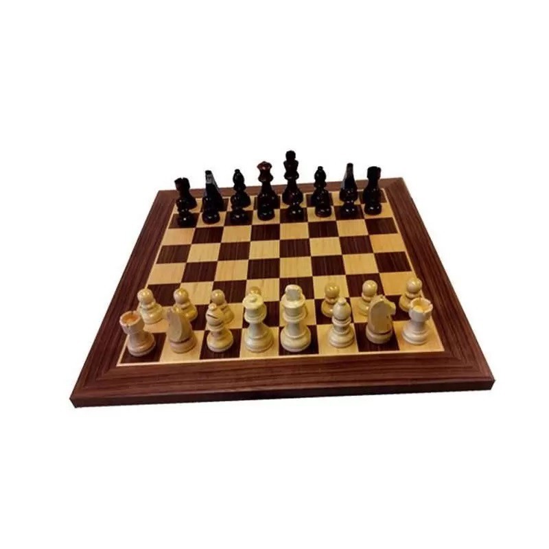 Jeu d'échecs Complet Bois - Noyer & Erable - Taille 4.5