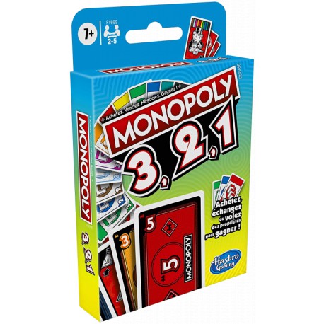 Monopoly 3,2,1 Jeu de Cartes