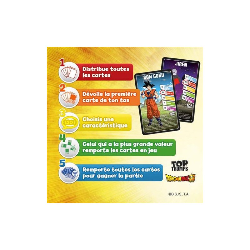 Winning Moves - TOP TRUMPS BATTLE MAT DRAGON BALL SUPER - Jeu de société - Jeu de plateau - Version française
