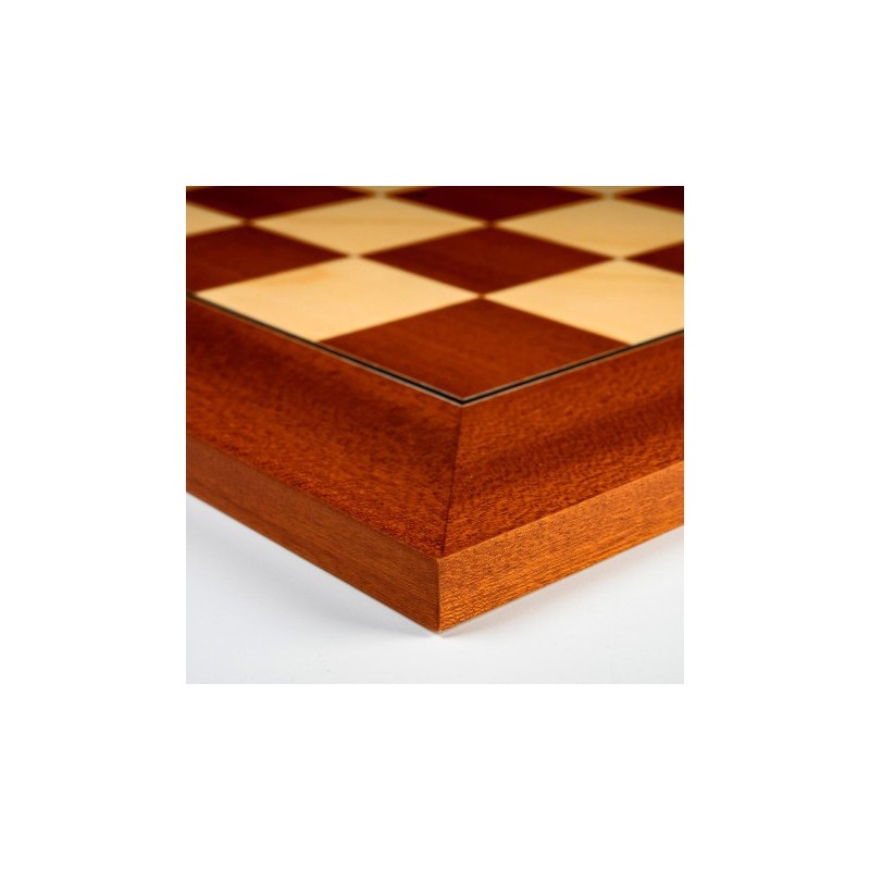 Jeu d'échecs taille 4 bois sycomore/acajou numéroté avec pièces STAUNTON n°4 schima Jeu d'échecs taille 4 bois sycomore/acajou numéroté avec pièces STAUNTON n°4 schima