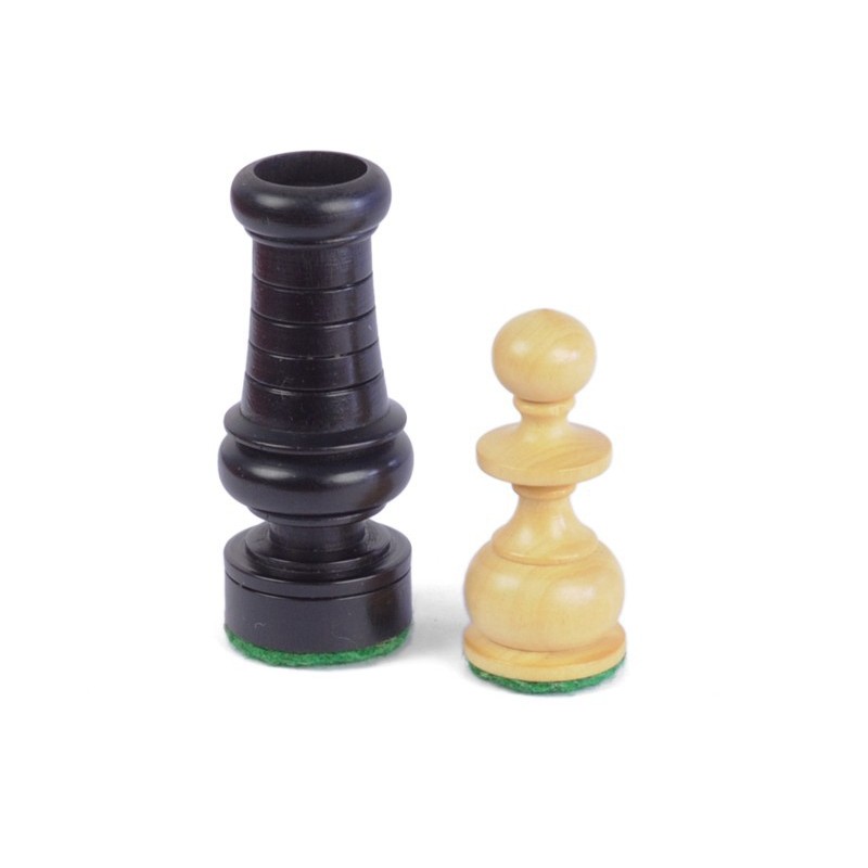 Ancien Jeu D'échecs Régence En Buis – Boîte Vintage Bois – Jeu De Stratégie