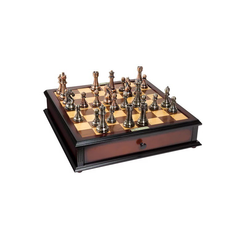 Jeu d'échecs Kasparov Argent/Bronze 51cm