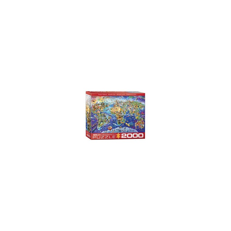 Acheter Puzzle 2000 pièces - Monde Fou - Boutique Variantes Paris ...