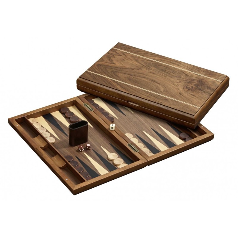 Jeu De Backgammon En Bois Avec Motif étoile De David - Plateau 48 Cm - Neuf - Idée Cadeau