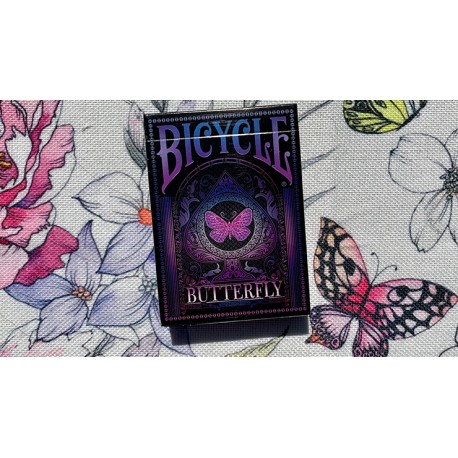 Cartes à jouer Bicycle Butterfly - Purple