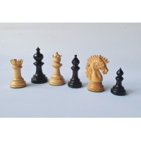 Pièces d'Echecs Camelot Ebène - Taille 4.5