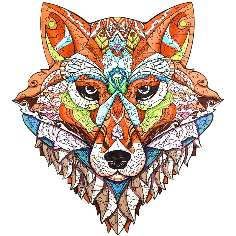 Puzzle en bois Woodbests 185 pièces - Renard Puzzle en bois Woodbests 185 pièces - Renard