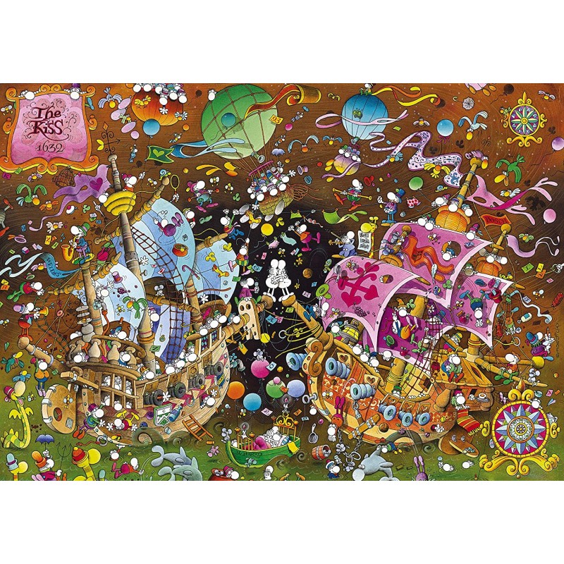 Puzzle 6000 pièces - The Kiss - Mordillo Puzzle 6000 pièces - The Kiss - Mordillo