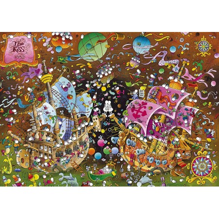 Puzzle 6000 pièces - The Kiss  - Mordillo