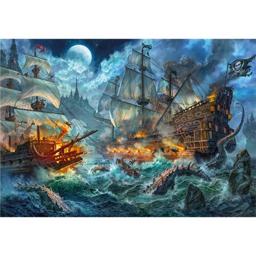 Puzzle 6000 pièces - Pirates Battle