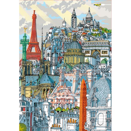 Puzzle 1000 pièces - Paris par Carlo Stanga