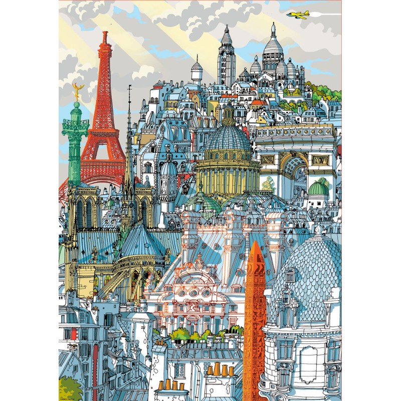 Puzzle 1000 pièces - Paris par Carlo Stanga Puzzle 1000 pièces - Paris par Carlo Stanga