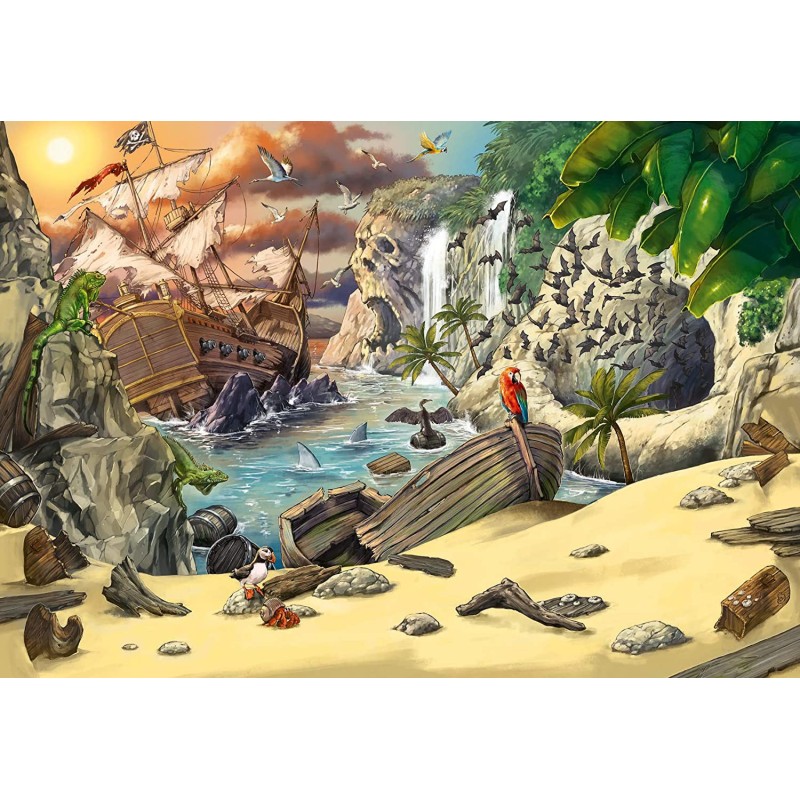 Puzzle 368 pièces - Escape Kids : L'Aventure des Pirates