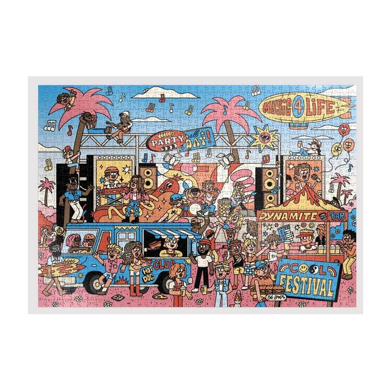 Puzzle 1000 pièces - Cool Festival par Alexandre Nart Puzzle 1000 pièces - Cool Festival par Alexandre Nart