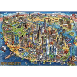 Puzzle 500 pièces - City Map New York