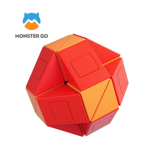 Cube Snake Gan Monster Go Red & Orange