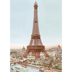 Puzzle 80 pièces en bois - Tour Eiffel de Tauzin