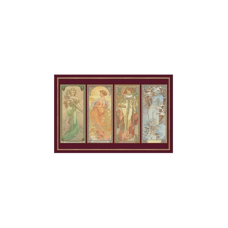 Puzzle 1000 pièces Métallique - 4 Saisons de Mucha Puzzle 1000 pièces Métallique - 4 Saisons de Mucha