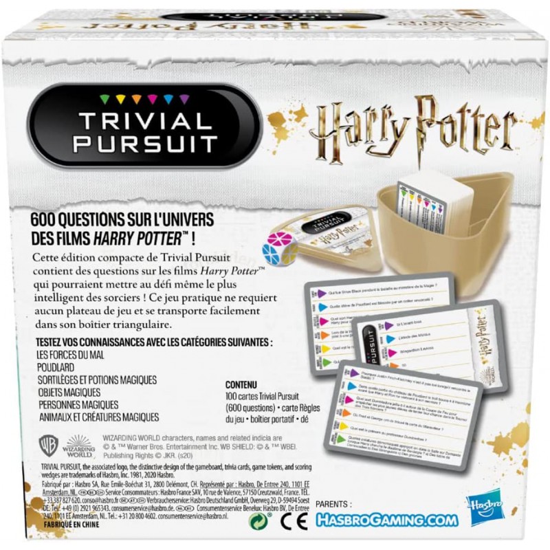 Acheter - Trivial Pursuit Harry Potter - Boutique Variantes Paris - Hasbro
