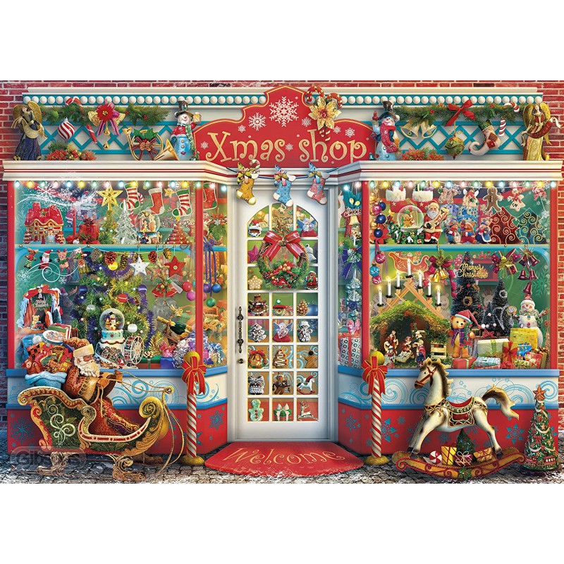 Acheter Puzzle 1000 pièces Noël - Christmas Emporium - Boutique Variantes  Paris - Gibson