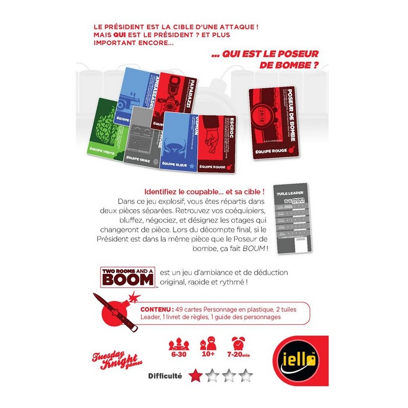Acheter Two Rooms in a Boom - Jeu de Société - Boutique Variantes Paris ...