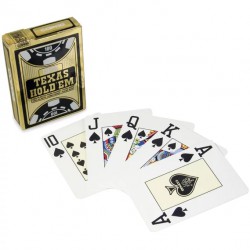 Cartes Copag 100% Plastique Noir - Poker Jumbo Index