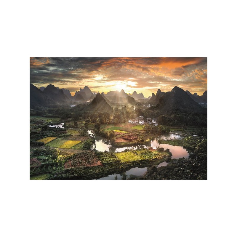 Puzzle 2000 pièces - Paysage de Chine Puzzle 2000 pièces - Paysage de Chine