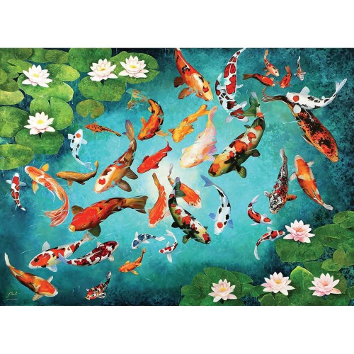 Puzzle 1000 pièces - Koi