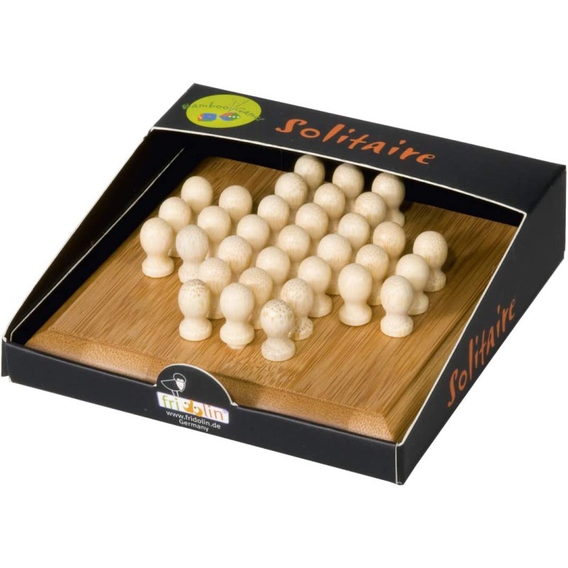 Petit Jeu de Solitaire en Bois de Bambou - Voyage - Boutique de Jeux ...