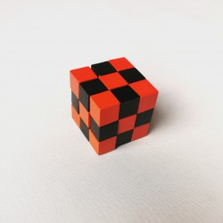Cube élastique rouge/noir