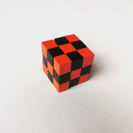 Cube élastique rouge/noir