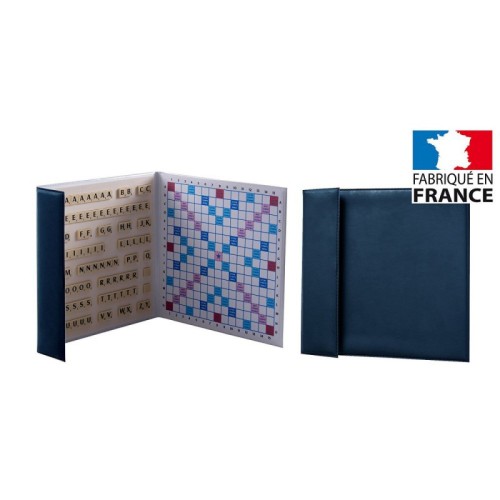 Scrabble Magnétique Duplicate - COVER - Bleu Navy