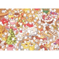 Puzzle 1000 pièces - Molang : Desserts Gourmands