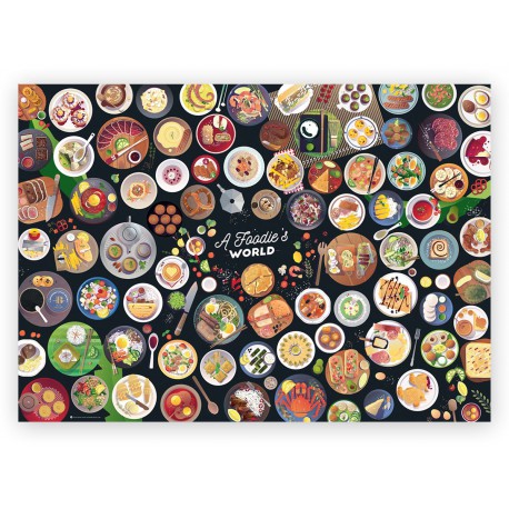 Puzzle 1000 pièces - A Foodie's World