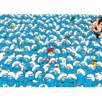 Puzzle 1000 pièces - The Smurfs - Challenge Schtroumpfs