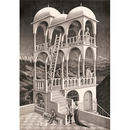 Puzzle 1000 pièces - Belvedere by Escher