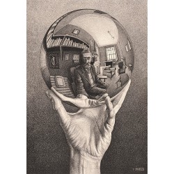 Puzzle 1000 pièces - Hand with Refecting Sphere by Escher