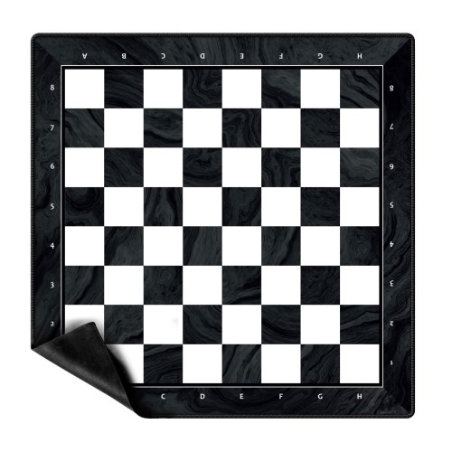 Tapis Echecs Néoprène Noir & Blanc - Taille 4.5