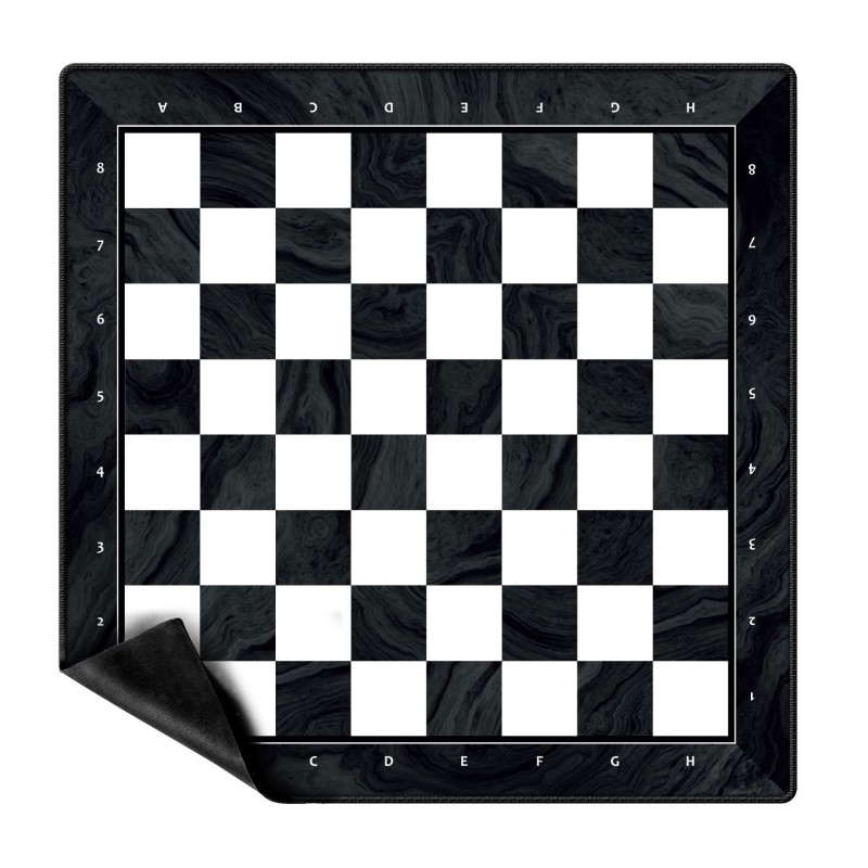 Tapis Echecs Néoprène Noir & Blanc - Taille 4.5 Tapis Echecs Néoprène Noir & Blanc - Taille 4.5