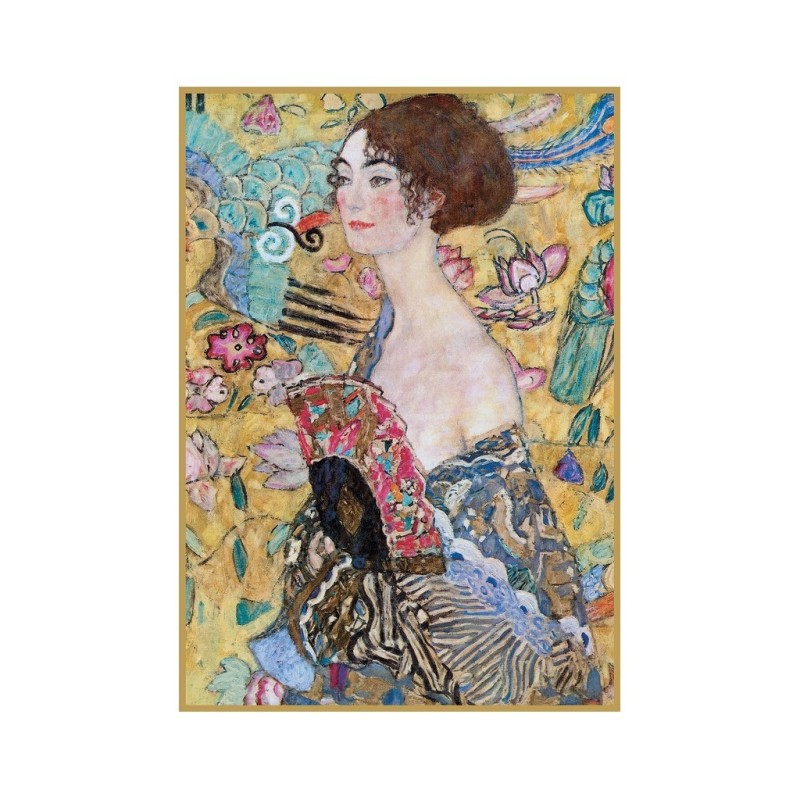 Puzzle 1000 pièces - Dame à l'éventail de Gustav Klimt Puzzle 1000 pièces - Dame à l'éventail de Gustav Klimt