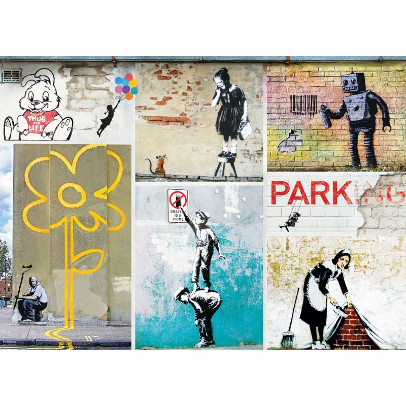 Puzzle 1000 pièces - Street Art by Banksy Puzzle 1000 pièces - Street Art by Banksy