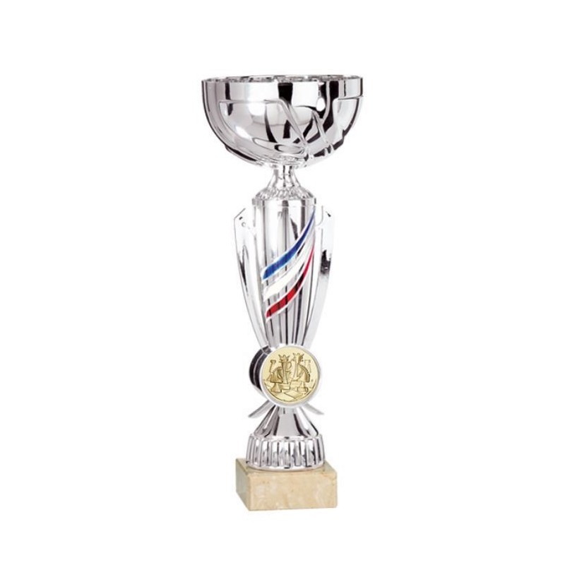 Coupe Jeu d'Echecs Argentée 34 cm