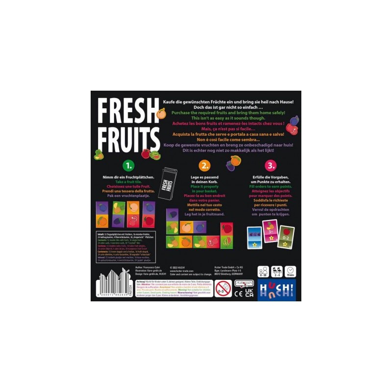 Tour de fruits, un jouet de société en bois Goula 55199