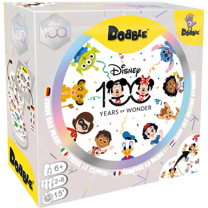 Dobble Disney 100 Years of Wonder - Anniversaire - Jeu de Société -  Boutique Variantes Paris