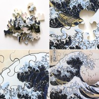 Puzzle en Bois 30 Pièces - Cuzzle Vague de Hokusai