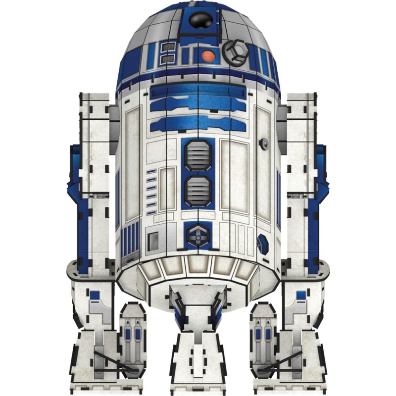 4D BUILD Puzzle 3D Star Wars – Maquette R2-D2 201 Pièces – Montage Sans Outils, Colle Incluse – Cadeau Adulte Et Enfant Dès 12 Ans