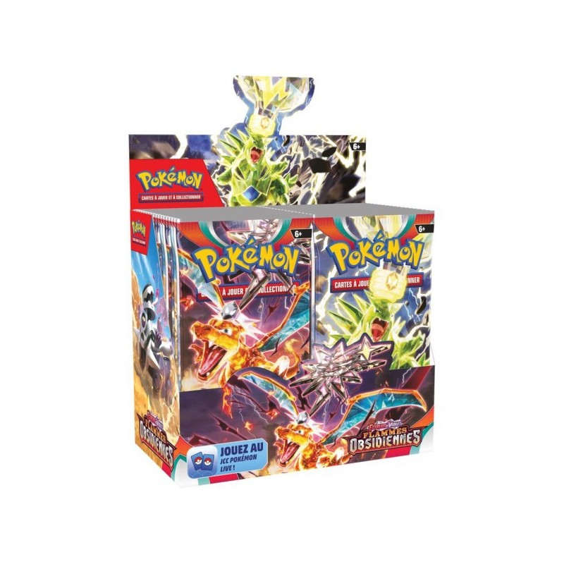 Display Boosters JCC Pokémon : Flammes Obsidiennes (Ecarlate et Violet) Display Boosters JCC Pokémon : Flammes Obsidiennes (Ecarlate et Violet)