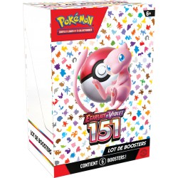 Display 6 Boosters Pokémon Ecarlate et Violet 151