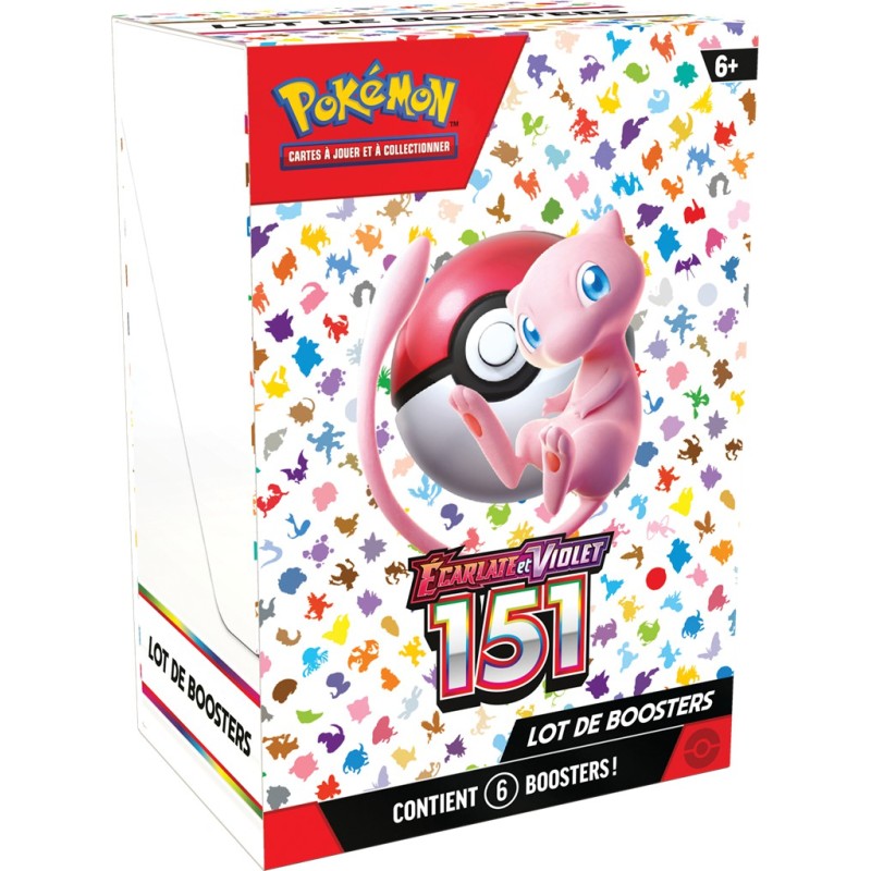 Display 6 Boosters Pokémon Ecarlate et Violet 151 Display 6 Boosters Pokémon Ecarlate et Violet 151