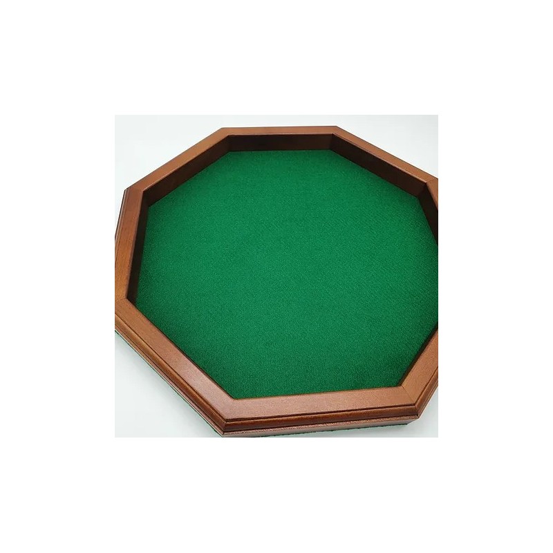 Piste de Dés Bois Octogonale 28cm Piste de Dés Bois Octogonale 28cm
